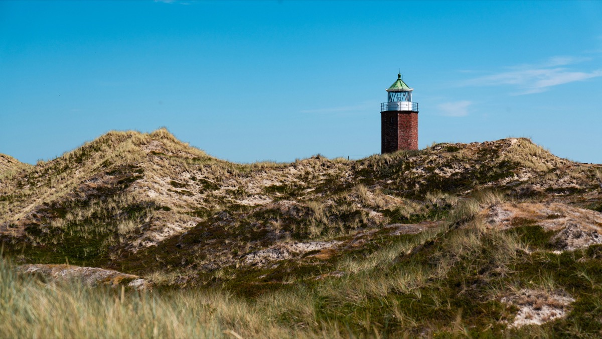 Quermarkenfeuer Kampen in der Dünenlandschaft auf Sylt
