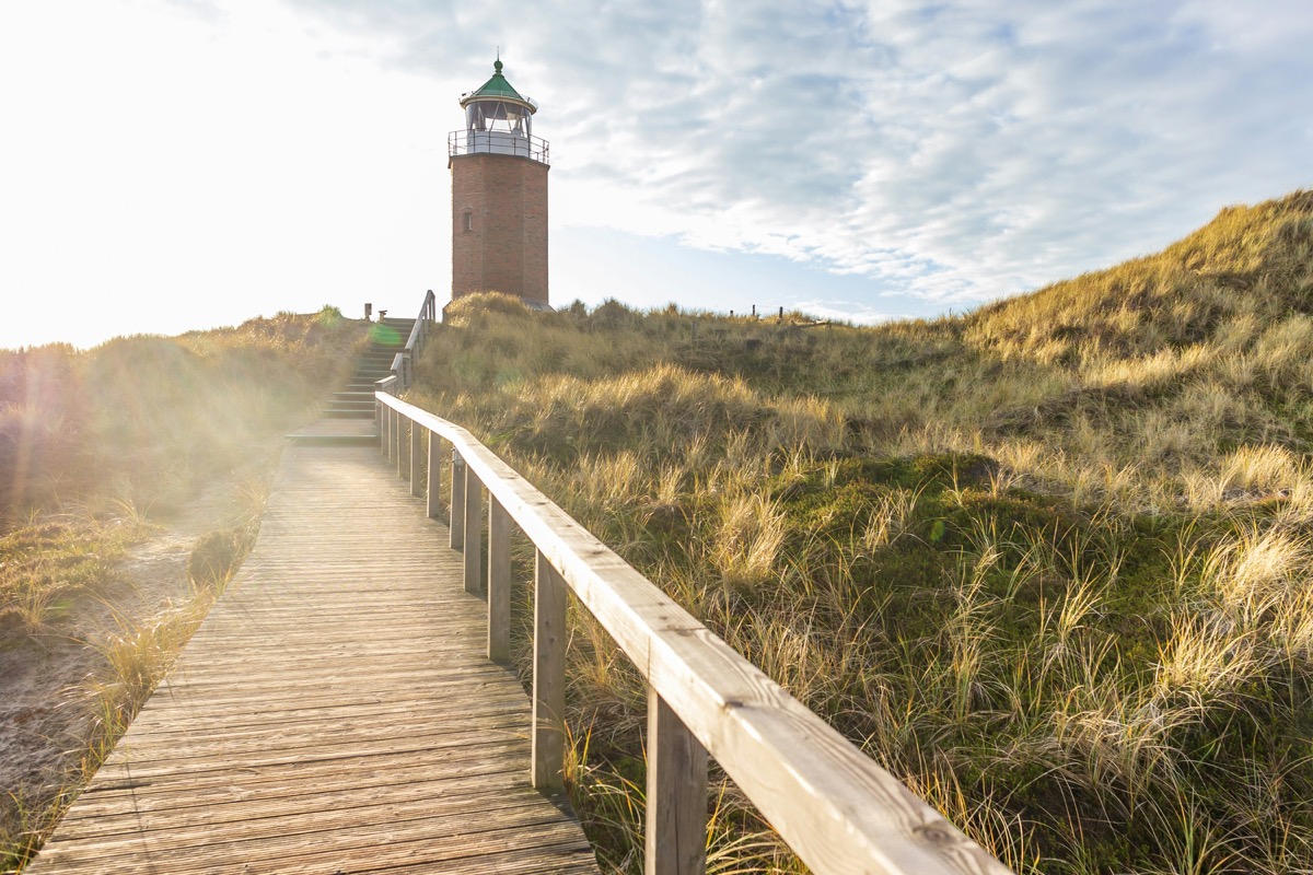 Quermarkenfeuer Kampen auf Sylt - Leuchtturm in den Dünen